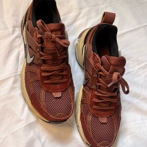 Rust and Cream Athletic Sneakers